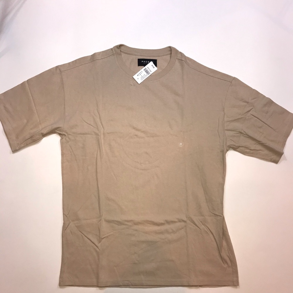 Pacsun Tan Boxy Fit T-Shirt